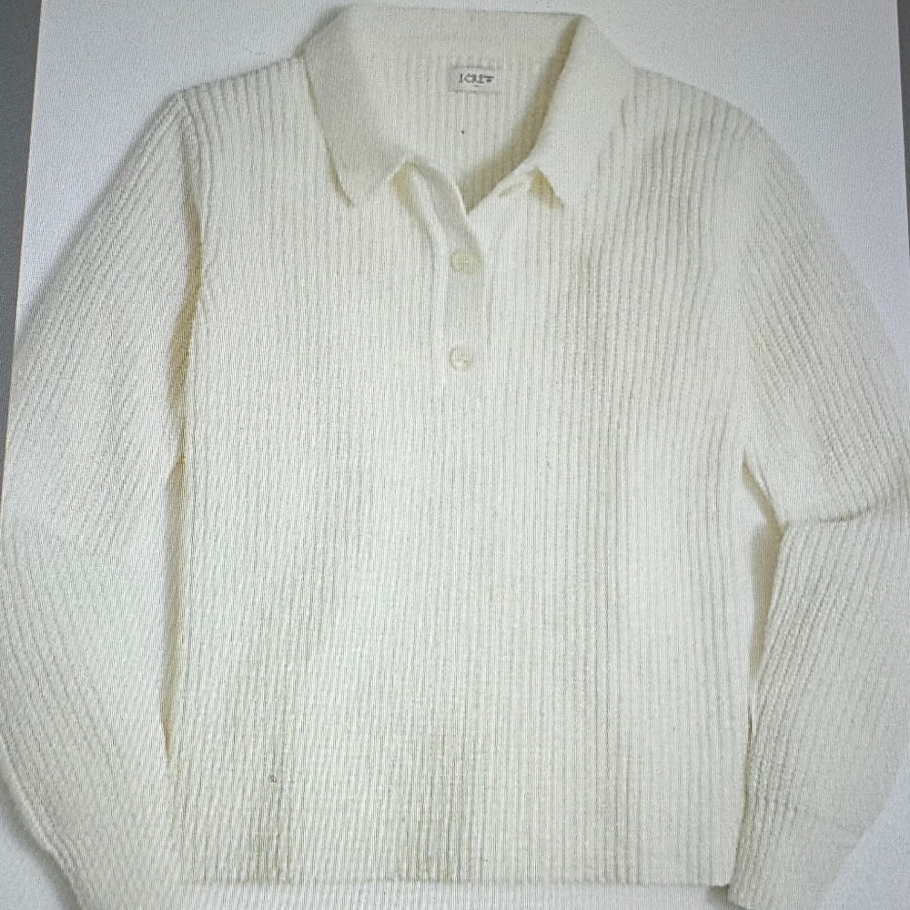 J. Crew Button-front pullover polo sweater - Size S